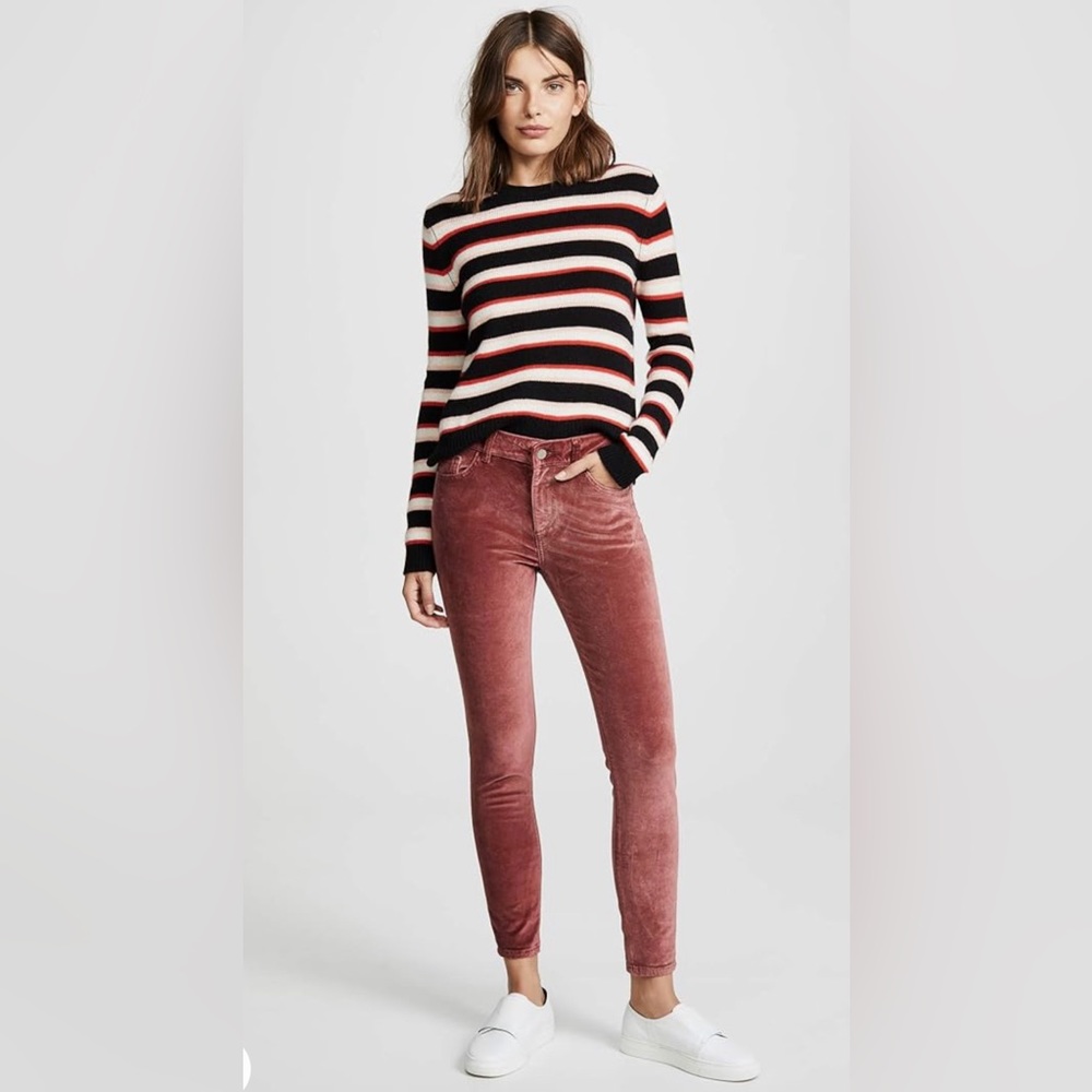 DL 1961 velour instasculpt skinny jeans